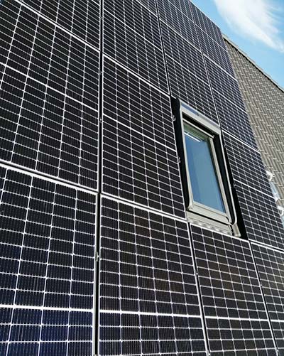 Solarmodul mit smartem Leistungsoptimierer